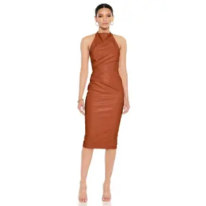 Nookie Rebel Midi Dress - Tan