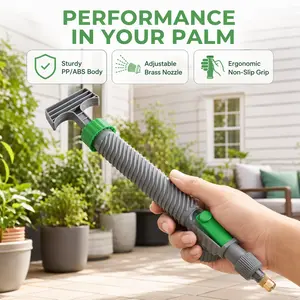 Bottle Sprayer Replacement Nozzle Wand Adjustable 2 Spray Modes Copper Spraying Head DIY Garden Water Sprayer Handle for Plastic Drink Bottles Plant Watering Cleaning