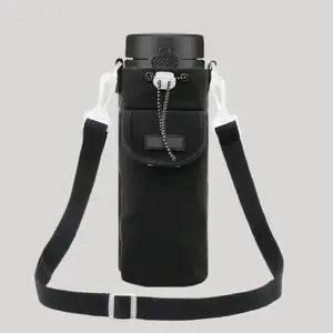 Adjustable Water Bottle Bag with Shoulder Strap, Crossbody Hydration Pack for Hiking Camping Travel Gym, Versatile Outdoor Accessory
