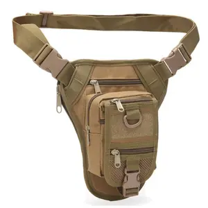 Outdoor sports portable tactical fanny pack tactical leg bag large capacity mountaineering waterproof wear-resistant multi-functional bag small fanny pack
