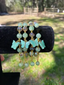 Tinker Bell Charm Bracelet 1Pc with Blue Butterfly Design for Female Jewelry Accessories