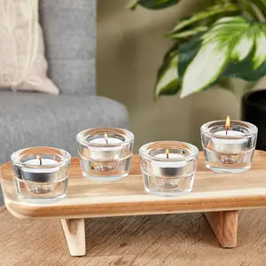 50 Count Unscented Tealight Candles in White for Indoor and Outdoor Settings