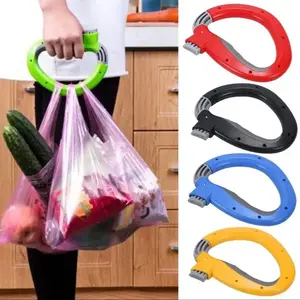 Bag Grips Portable Shopping Bag Carrier Handle Holder - Convenient Labor-Saving Design for Kitchen Utensils