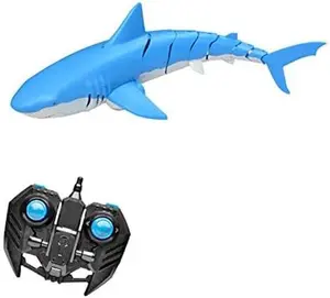 2.4G Remote Control RC Waterproof Shark Outdoor Swimming Pool Toys Lake Boat R/C, unisex-children, kids