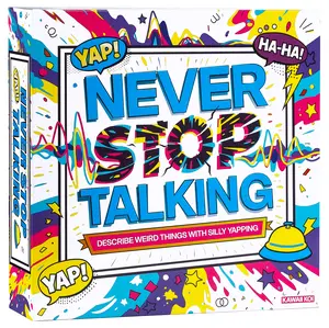 KAWAII KOI Never Stop Talking Word Guessing Game, Fast-Paced Party Card Set with Bell and Timer, Fun Team Activity for Family Night, Adults and Teens, Ages 14 Plus, 4 to 10 Players