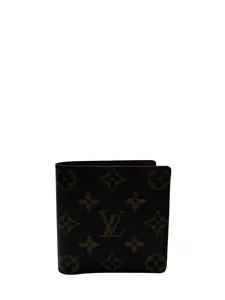 Pre-owned Louis Vuitton COATED CANVAS Small Leather Goods MULTIPLE MONOGRAM MEN SHORT WALLET