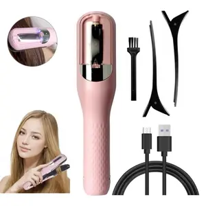 Cordless Split End Trimmer, Electric Hair Clipper, Multifunctional Type-c Rechargeable Hair Split End Clipper, Split End Hair Trimmer for Dry Damaged Brittle Curly Frizzy or Straight Hair, Home Styling Tool for Split Ends