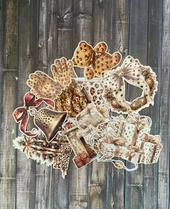 Fierce and Festive: Leopard Print Christmas Sticker Pack