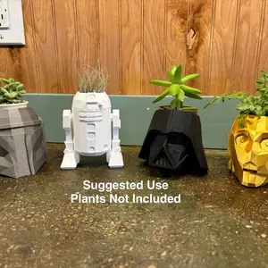 Movie Theme 3D Printed Mini Planters for Succulents and Cacti Plants Not Included