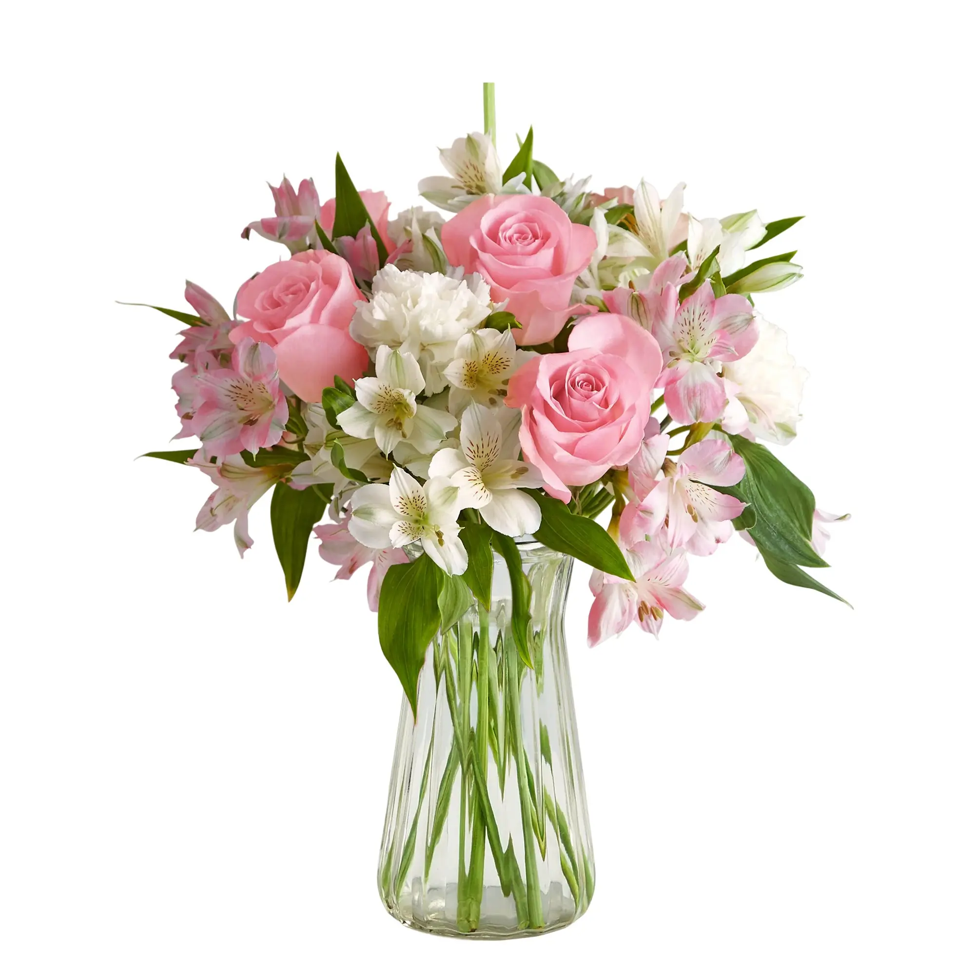 1800 Flowers - Cherished Blooms Single Bouquet with Clear Vase 1800 Flowers - Cherished Blooms Single Bouquet with Clear Vase