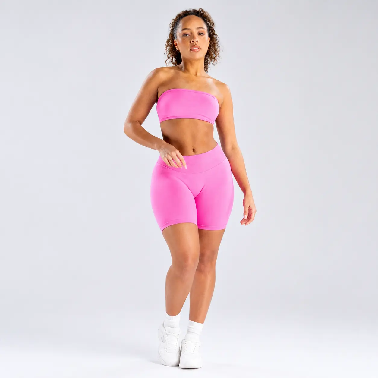 Women's Bandeau Strapless Sculpting Crop Tank Top - Minimalist Comfortable Activewear for Yoga, Pilates & Gym