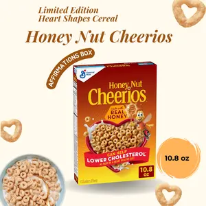 Honey Nut Cheerios, Heart Healthy Gluten Free Breakfast Cereal with Whole Grain Oats, 10.8 oz