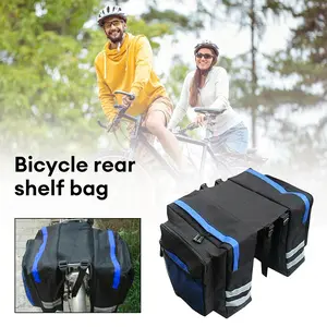 50L Bike Bag Set Bicycle Cargo Rack Saddle Bag Shoulder Bag Rack Bicycle Bag Professional Cycling Accessories