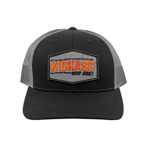 Kickass Snap Back Hat - Black & Gray