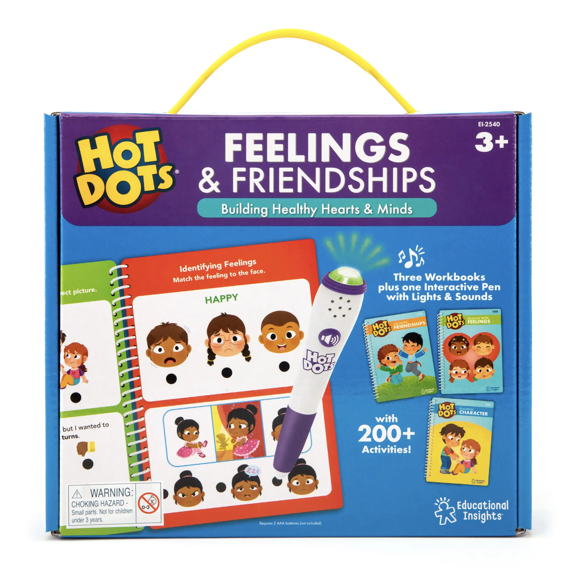 Educational Insights Hot Dots Feelings & Friendships Social Emotional Learning Workbooks,Gift for Kids Ages 3+
