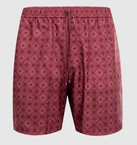 Mike Amiri Quad Silk Bowling "Wine" Shorts SIze XXL (MSRP: $890.00)