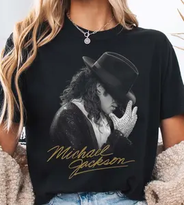 Vintage 90s Pop Icon Graphic Tee, Retro Glove Design Shirt, Classic Music Legend Unisex Streetwear T-Shirt