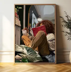 Black Girl Poster, Fashion, Black Woman Wall Art, Black Girl Wall Art (No Framed)