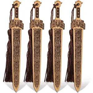 Bookmark with Beautiful Tassels, Style Bookmark is A   for Teachers, Students, Men and Women - 4 count (Sword)