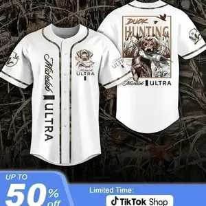 Duck Hunting Baseball Jersey – Vintage Hunter Outdoor, Unisex Baseball Jersey Top