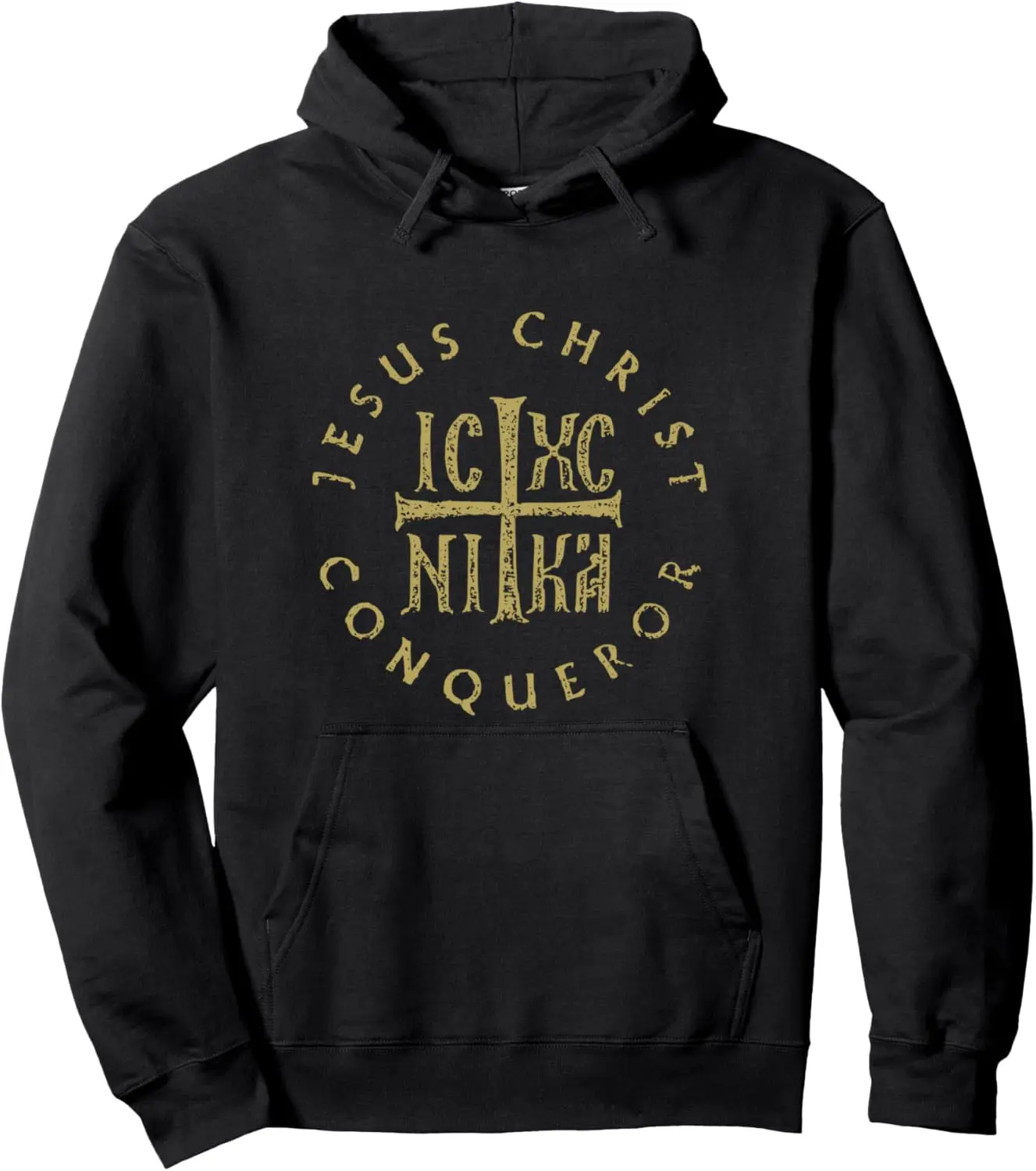 ICXC NIKA Cross Orthodox Christian Jesus Christ Conqueror Pullover Hoodie