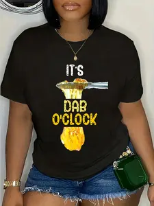 100% Cotton It's Dab O'Clock Weed 420 Stoner Gift T-Shirt