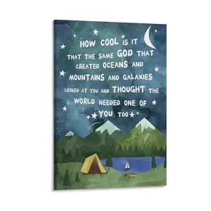 Christian Wall Art Same God Creation Inspirational Quotes Mountain Canvas Wall Art Poster Canvas Poster Bedroom Decor Sports Landscape Office Room Decor Gift Frames Ornaments Artistic Decoration