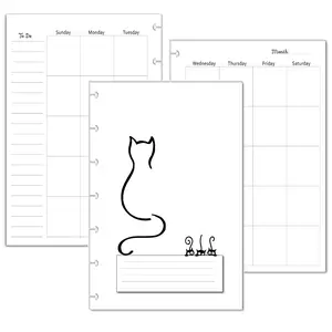 Undated Monthly Calendar Refills for Letter, Junior, Classic, Mini size Discbound Planners Happy Planners Levenger Circa TUL Staples Arc Notebook Office by Martha Stewart Inkwell Press Eleven Discs