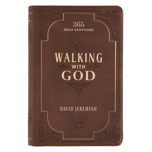 Walking With God Brown Faux Leather Devotional (Compact Size)