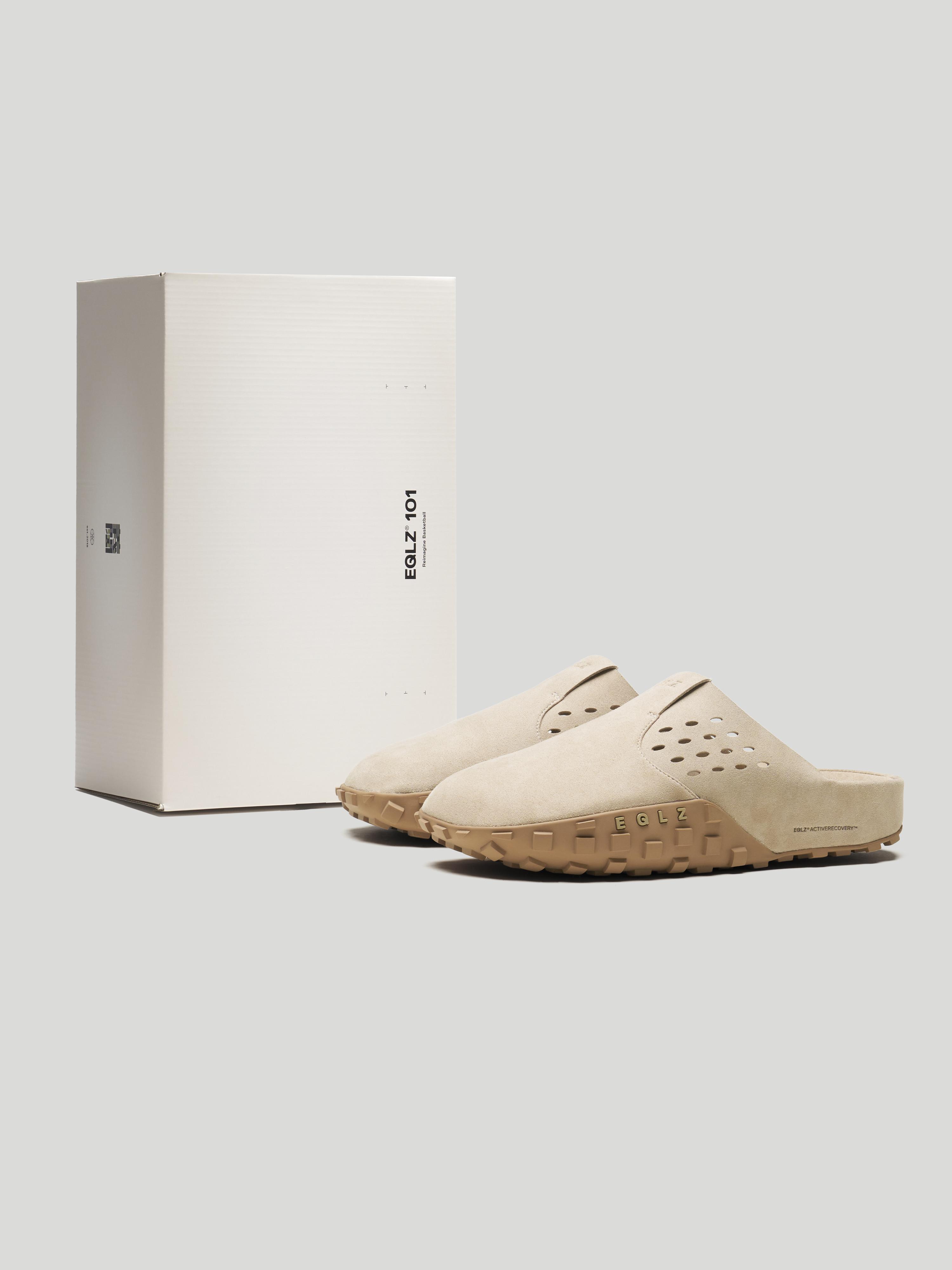 EQLZ 101 MULES Sports Slides - Mountain Taupe