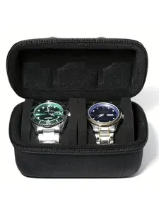 2 Card Position Hard Shell Watch Storage Box, Portable Anti-pressure Watch Storage Bag, Watch Storage Tool for Gifts, Watch Accessories, Watch Protector