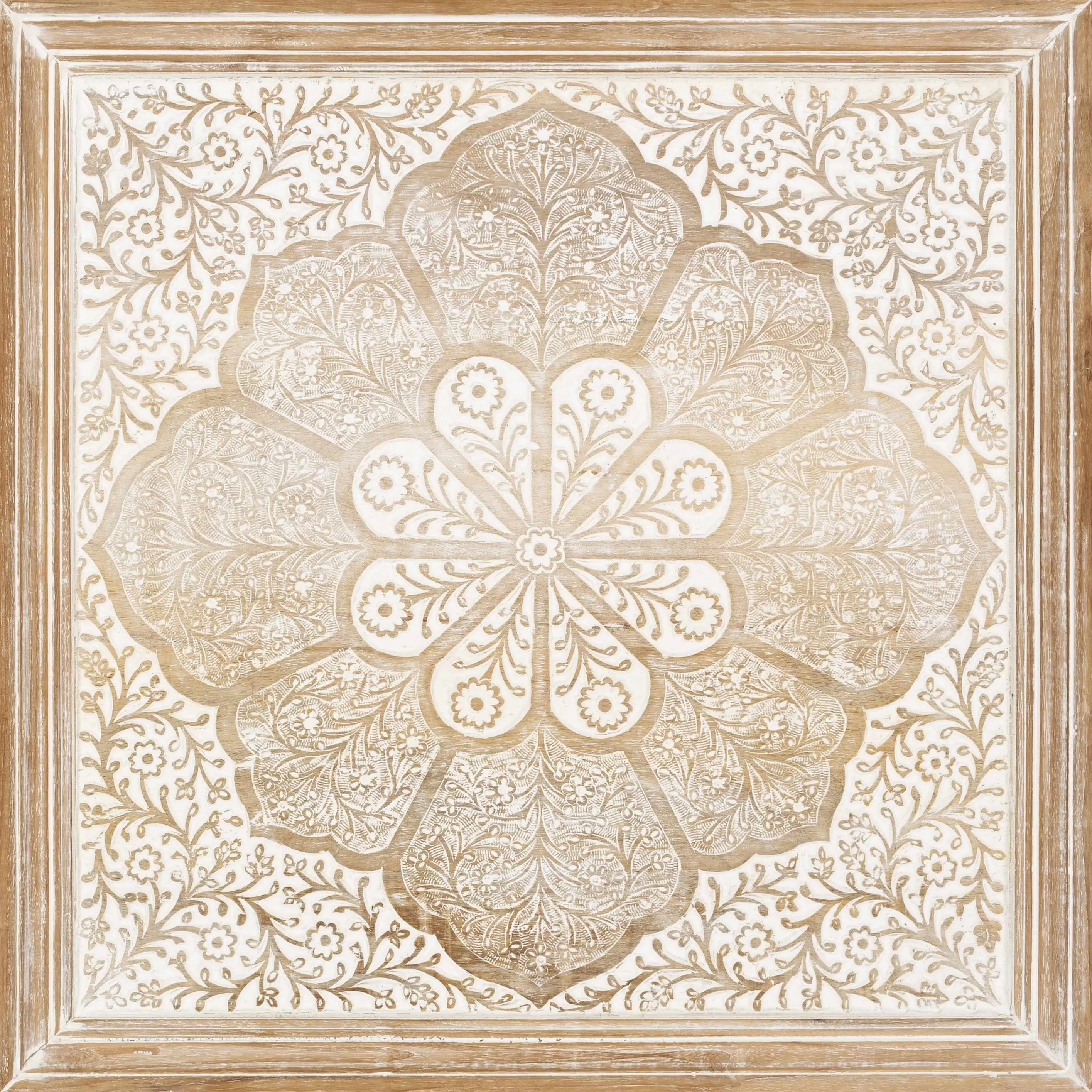 24 in Artistic Wood-Frame Wall Art - Print-Infused Interior Decoration with Unique Nature Art Design, Ideal for Man Cave Decor, Flower-Themed Home Decor Poster, Flowers