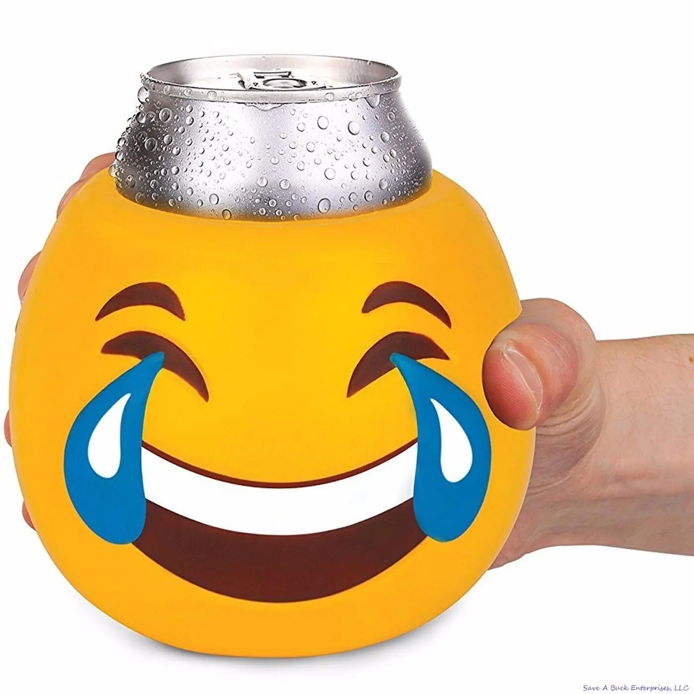 Tears of Joy Emoji Koozie – Insulated Can & Bottle Holder for Party Laughs 😂🍻
