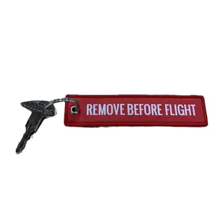 “Remove Before Flight” Motorcycle Key Tag