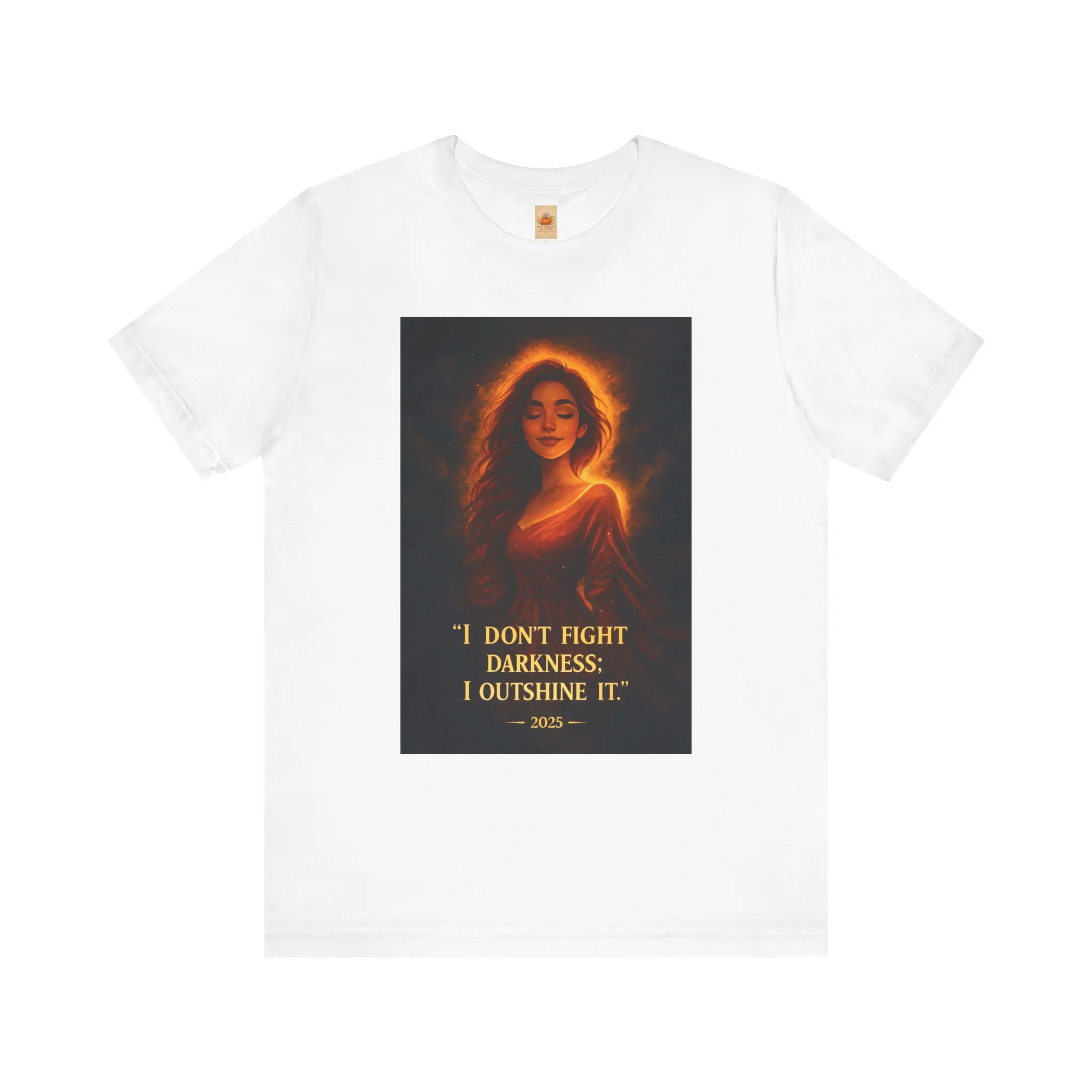 Outshine Tee – Navy Princess Collection: Pumpkin Quotes for Peace 2025