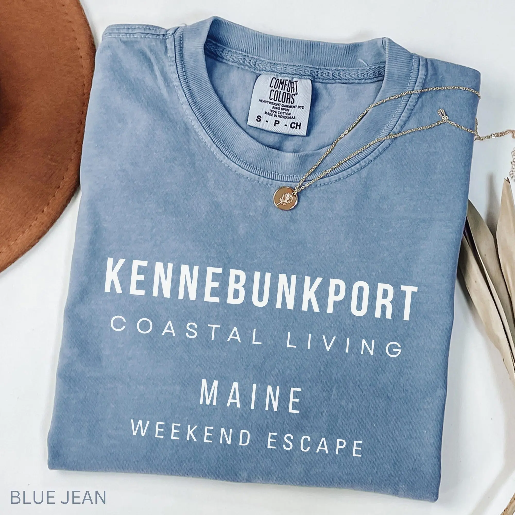 Kennebunkport Maine Shirt, Coastal Living Tee Personalized Maine Vacation Shirt, New England Summer Gift, Vacation Travel Keepsake