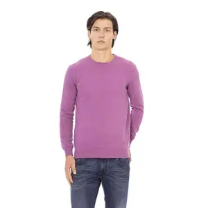 Baldinini Trend Purple Wool Sweater