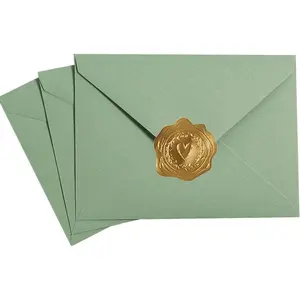 50 count Sage-Green A6 Envelopes Greeting Card Envelopes 6 1/2 x 4 3/4 Inches for 4 x 6 Wedding Invitation Cards, Greeting Cards, Birthday Party Invitations