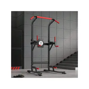 superior quality  Soges Power Tower Pull Up Bar Multi Function Adjustable Height Workout Dip Station Strength Training Equipment For Home Gym
