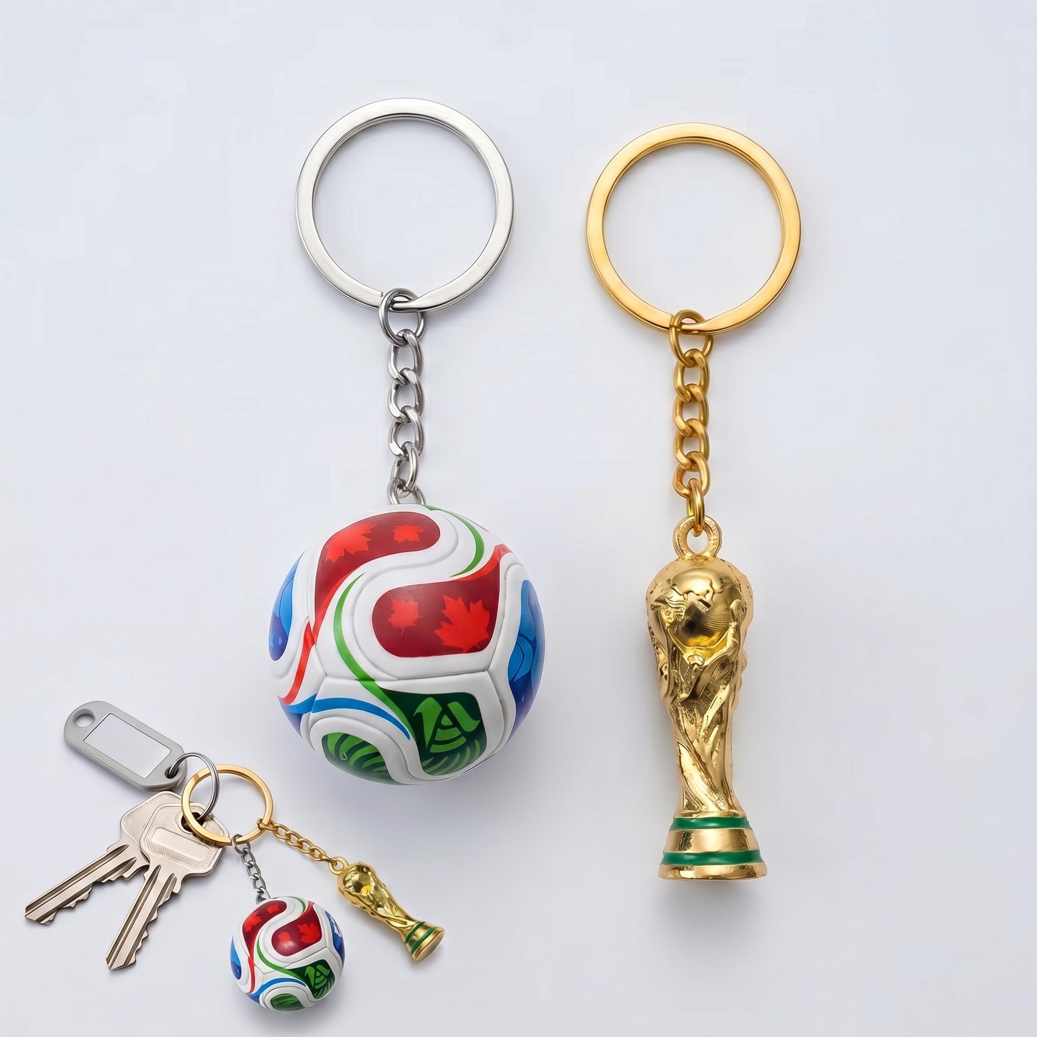 Sports Ball & Gold Trophy Keychain Set, Mini Bag Charm Pendant for Backpack, Handbag, Keys and Party Gifts Sports Ball & Gold Trophy Keychain Set, Mini Bag Charm Pendant for Backpack, Handbag, Keys and Party Gifts