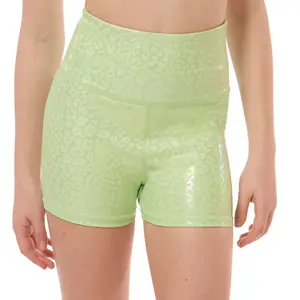 Vitality Compression Shorts - Mint Cheetah