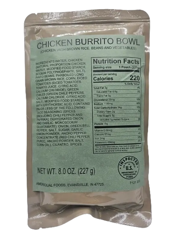 Entree - Chicken Burrito Bowl