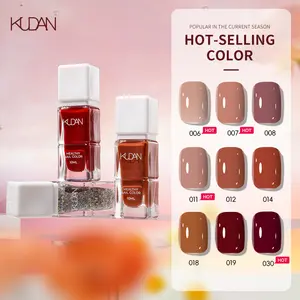 【Halal Certified】KUDAN 10ml Crystal Water-Based Peel Off Nail Polish - 40 Colors Available ， Quick Dry Peel-off Water-Based Nail Polish，Perfect for Gift
