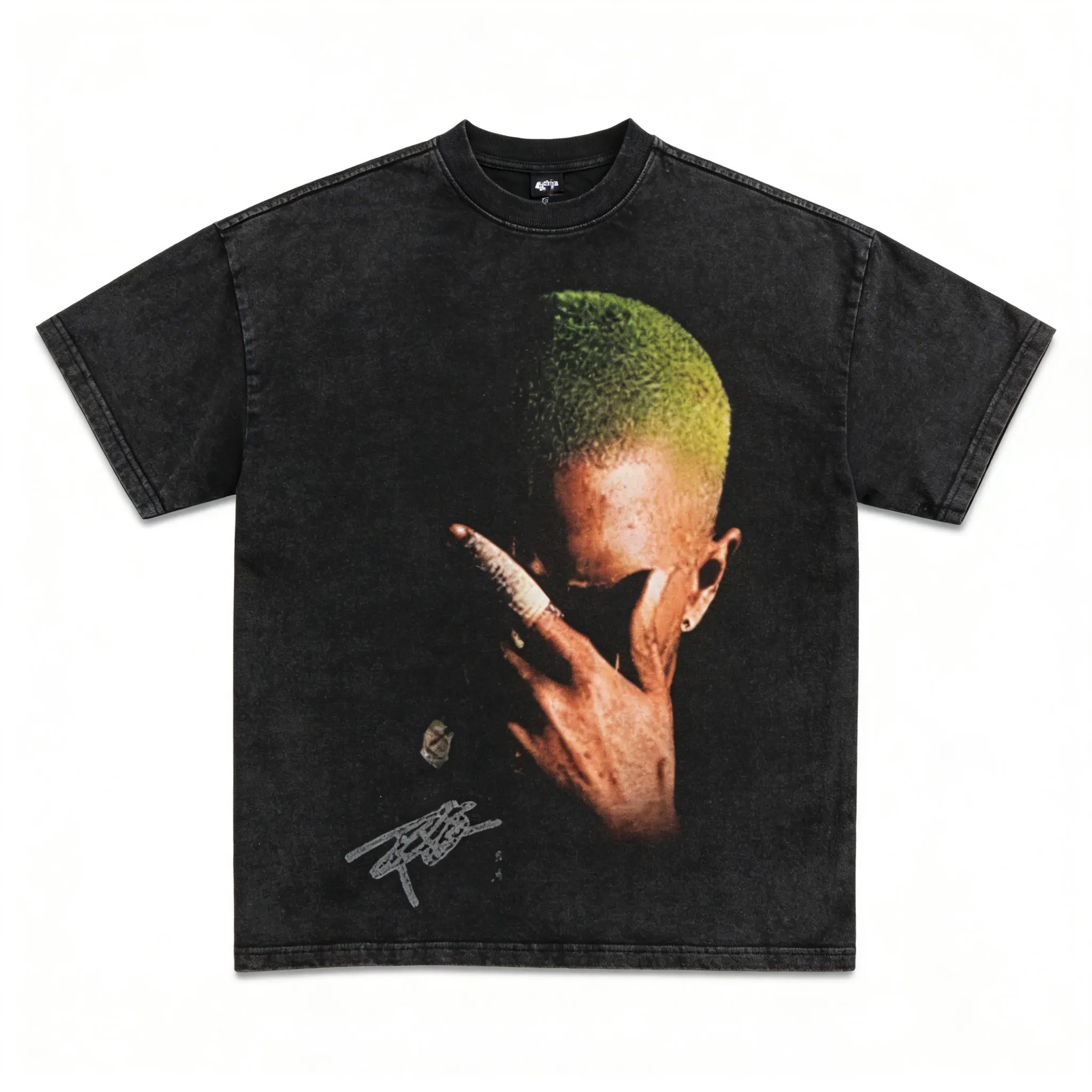 Washed T-shirt-Black