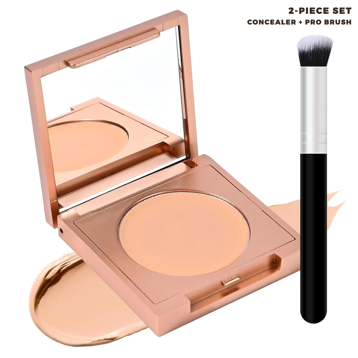 Color Corrector, Buildable Concealer, Dark Circles, Under Eye Brightening, Daily Wear Concealer, Mature Skin Makeup, Concealer with Brush