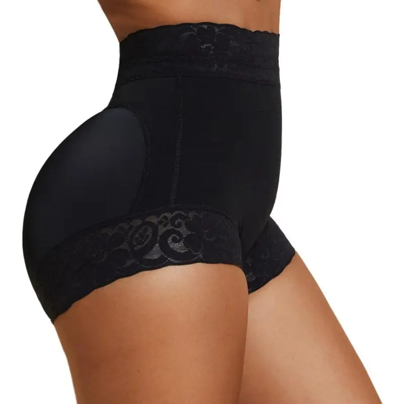 Fajas Colombianas Moldeadoras High Waist Underwear, Tummy Control & Booty Enhancing Faja Shorts, Lace Trim Shaping Panties for Daily Wear