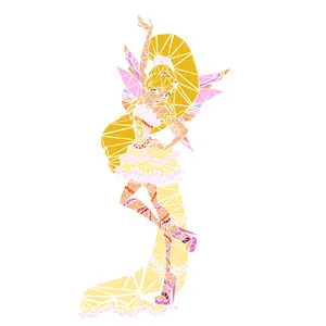 winx club stella harmonix picture print