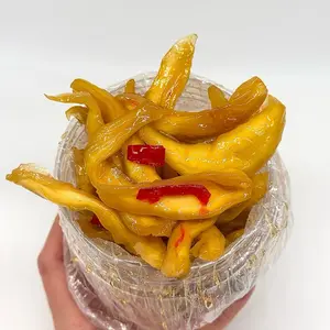 Mango With Chili Fish Sauce 1lb - Xoài Rim Mắm Kẹo 500g in Clear Jar