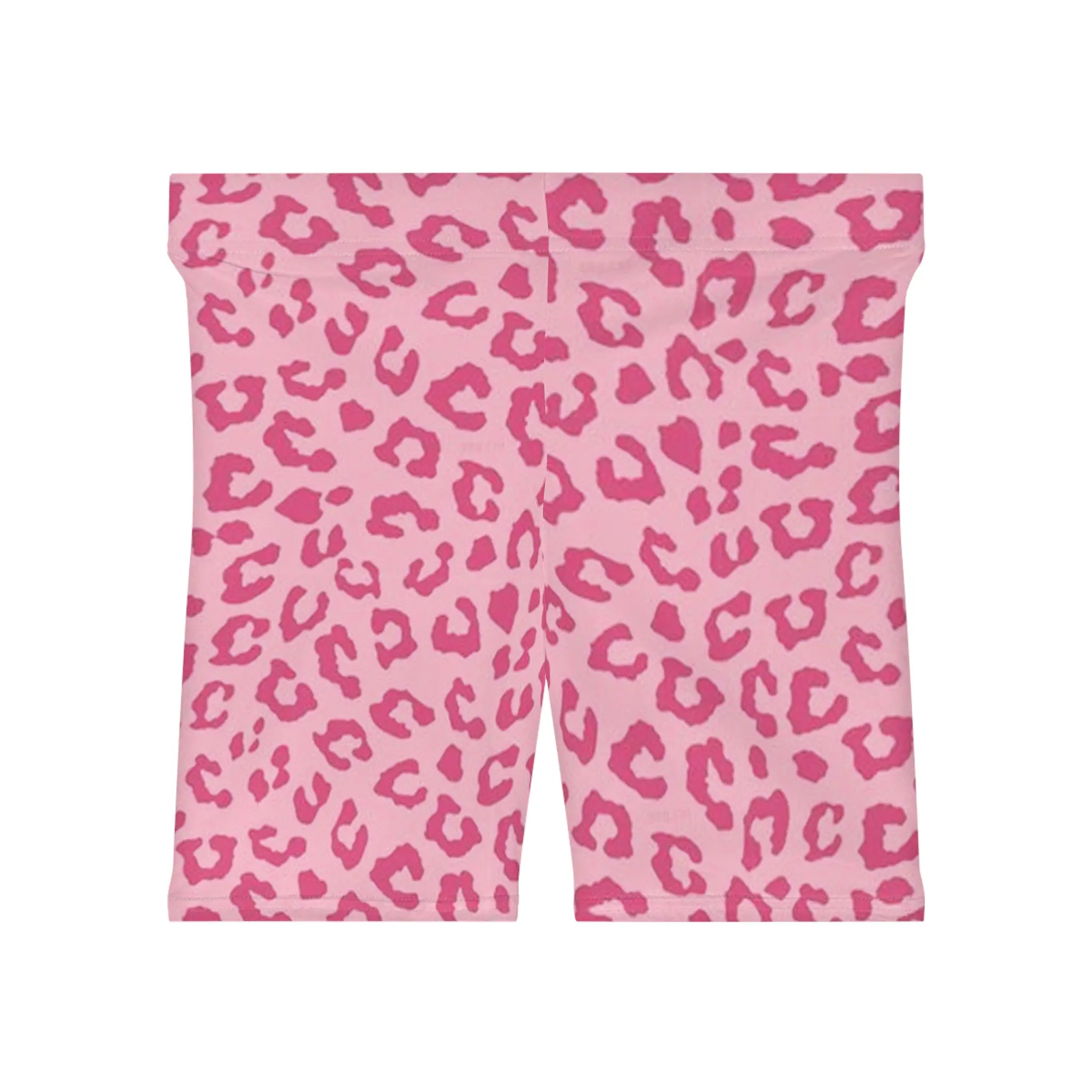Pink cheetah  Biker Fashion Shorts Polyester Spandex