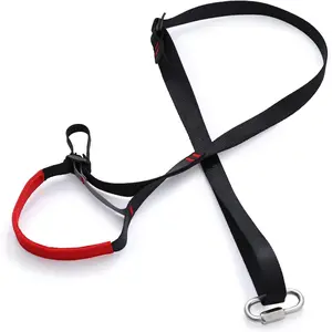 Adjustable Climbing Ascender Sling Foot Loop Ascender Webbing Sling for Outdoor Mountaineering, Rock Climbing, Expedition, Caving, Rescue and Aerial Work